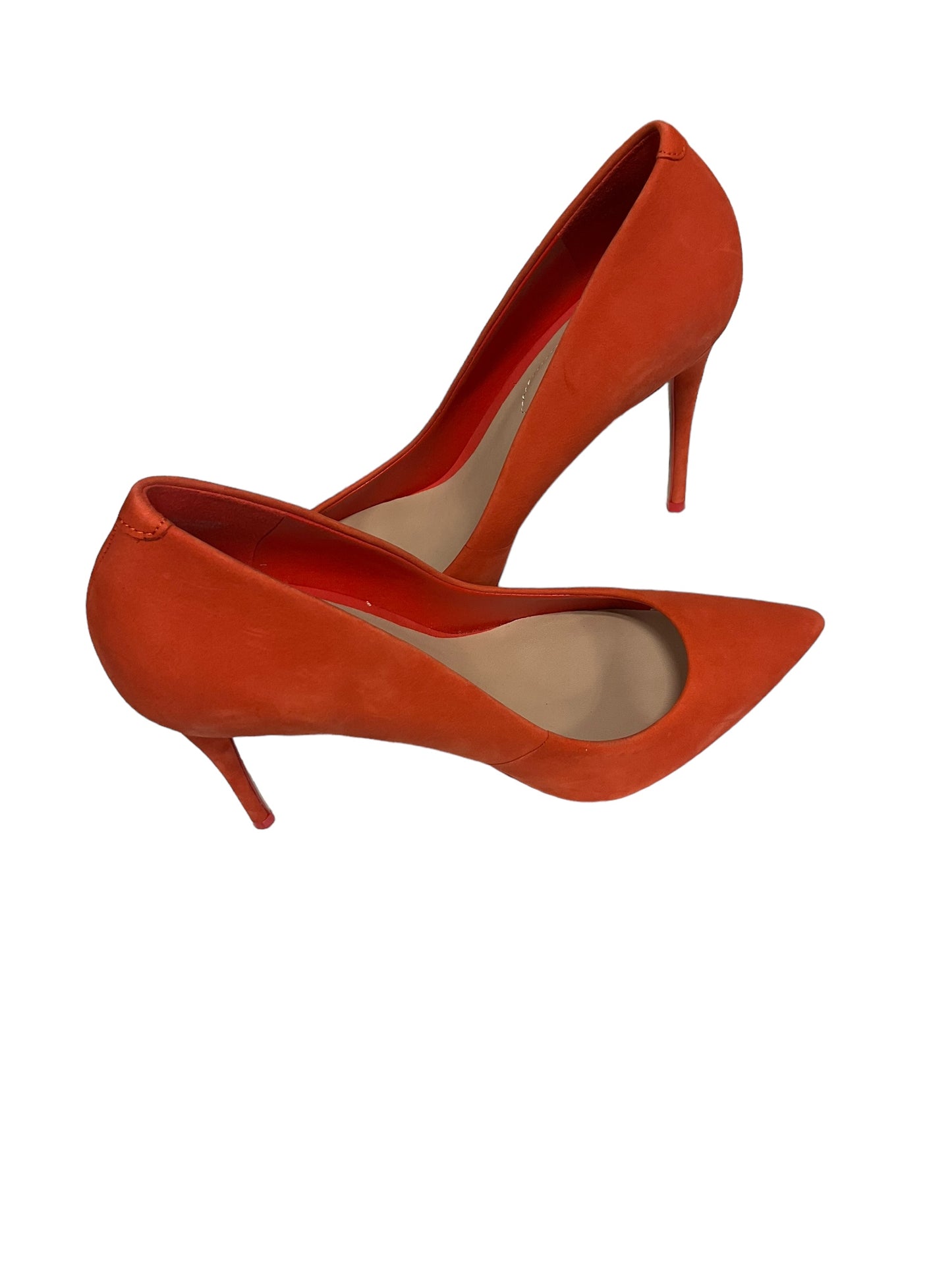 Orange Shoes Heels Stiletto Aldo, Size 9