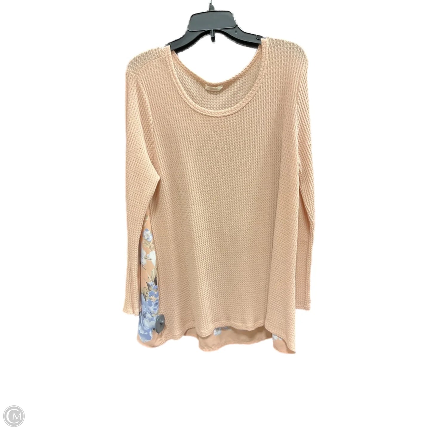 Top Long Sleeve By Oddi In Peach, Size: 3x