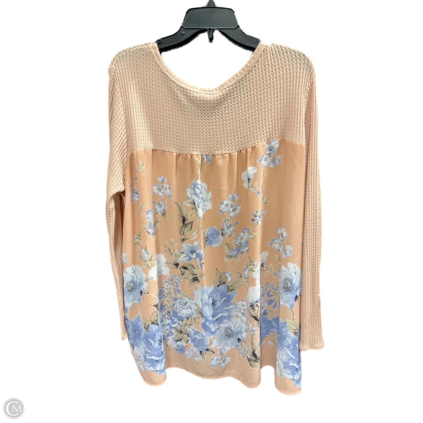 Top Long Sleeve By Oddi In Peach, Size: 3x