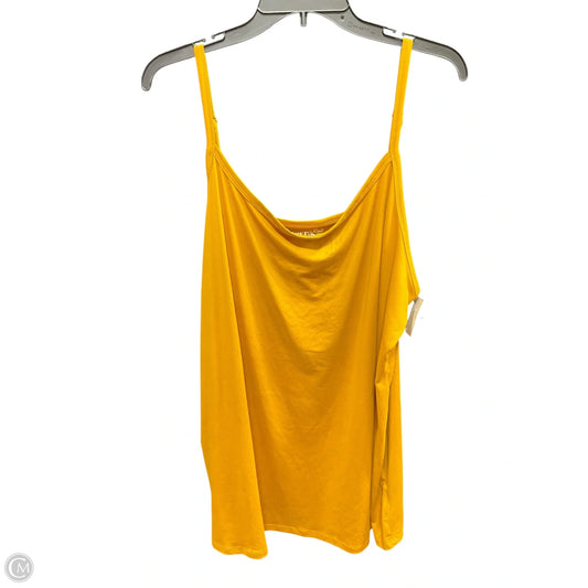 Top Cami By Terra & Sky In Yellow, Size: 3x