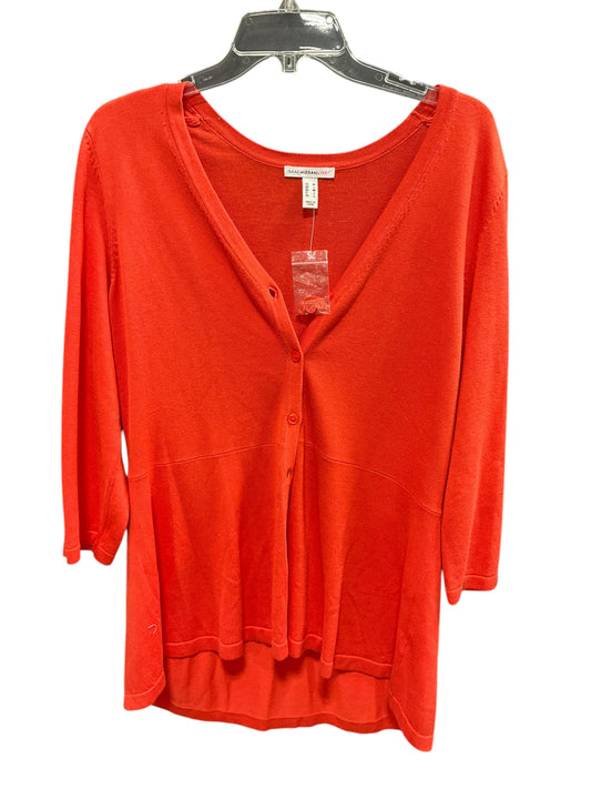 Cardigan By Isaac Mizrahi Live Qvc In Orange, Size: M