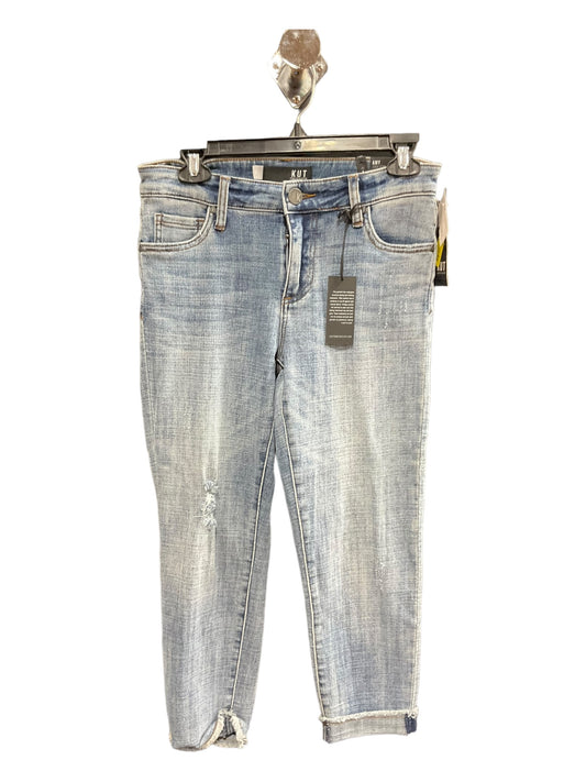 Blue Denim Jeans Straight Kut, Size 4