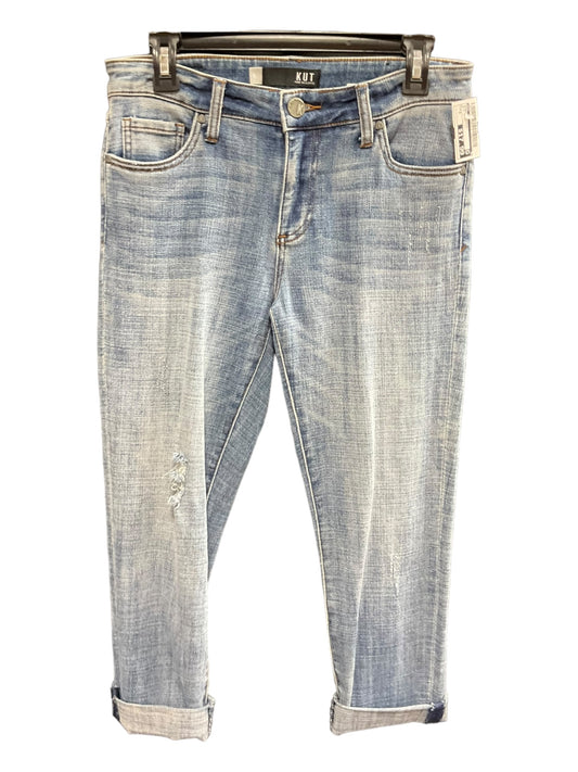 Blue Denim Jeans Straight Kut, Size 6
