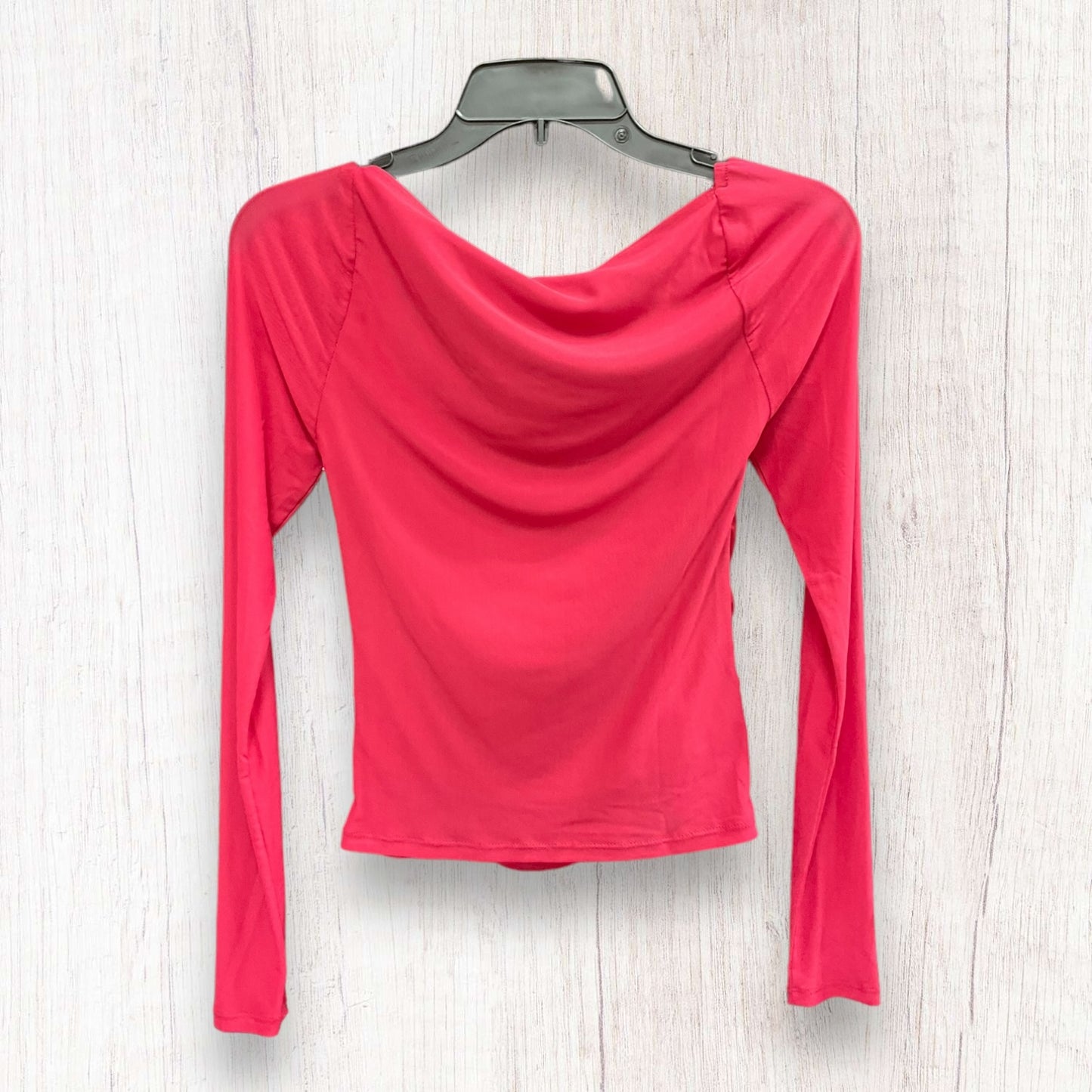 Pink Top Long Sleeve Bar Iii, Size S