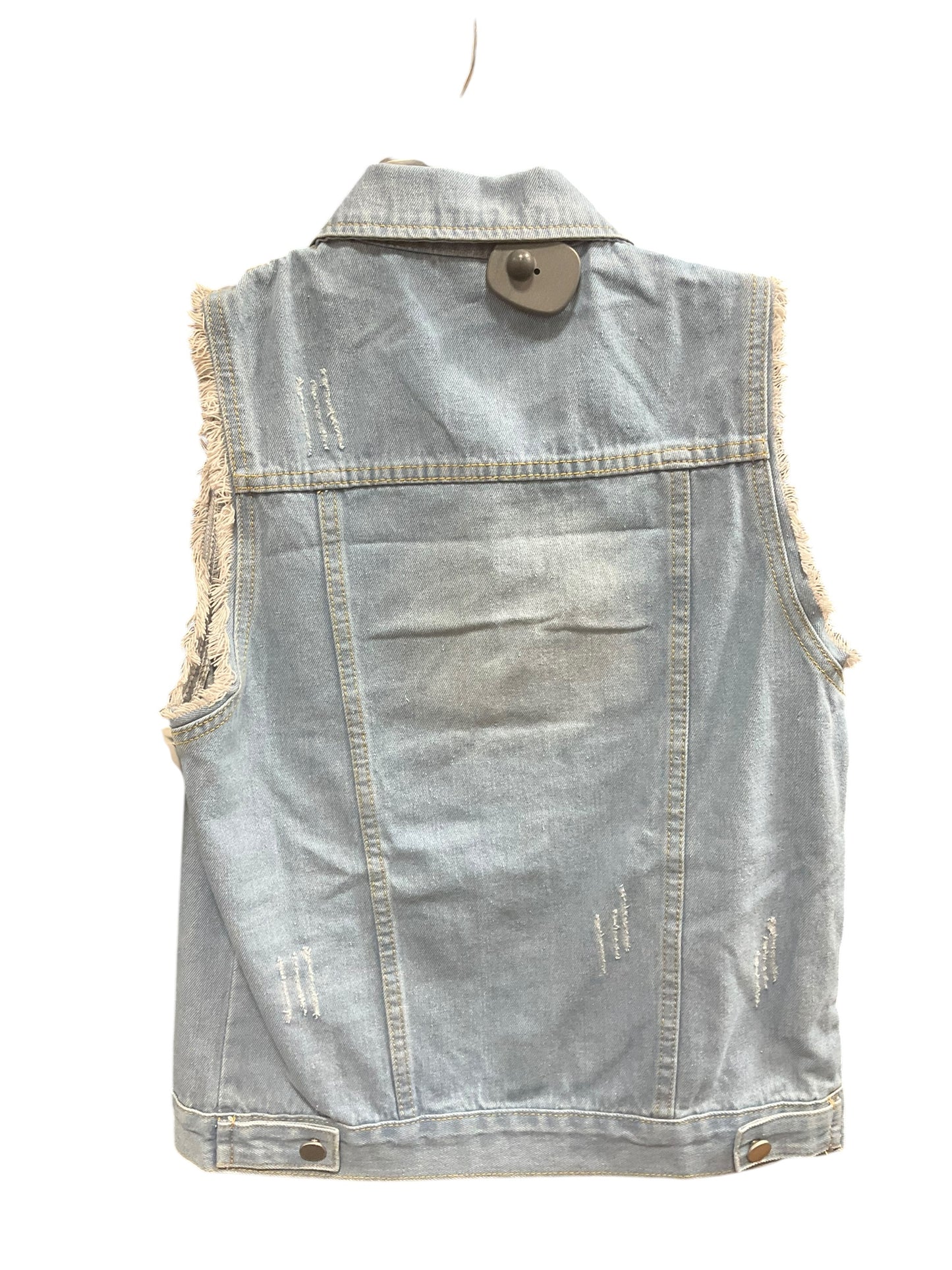 Vest Other By Clothes Mentor In Blue Denim, Size: Xs