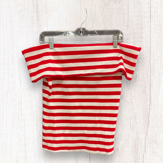 Red & White Top Short Sleeve Banana Republic, Size M