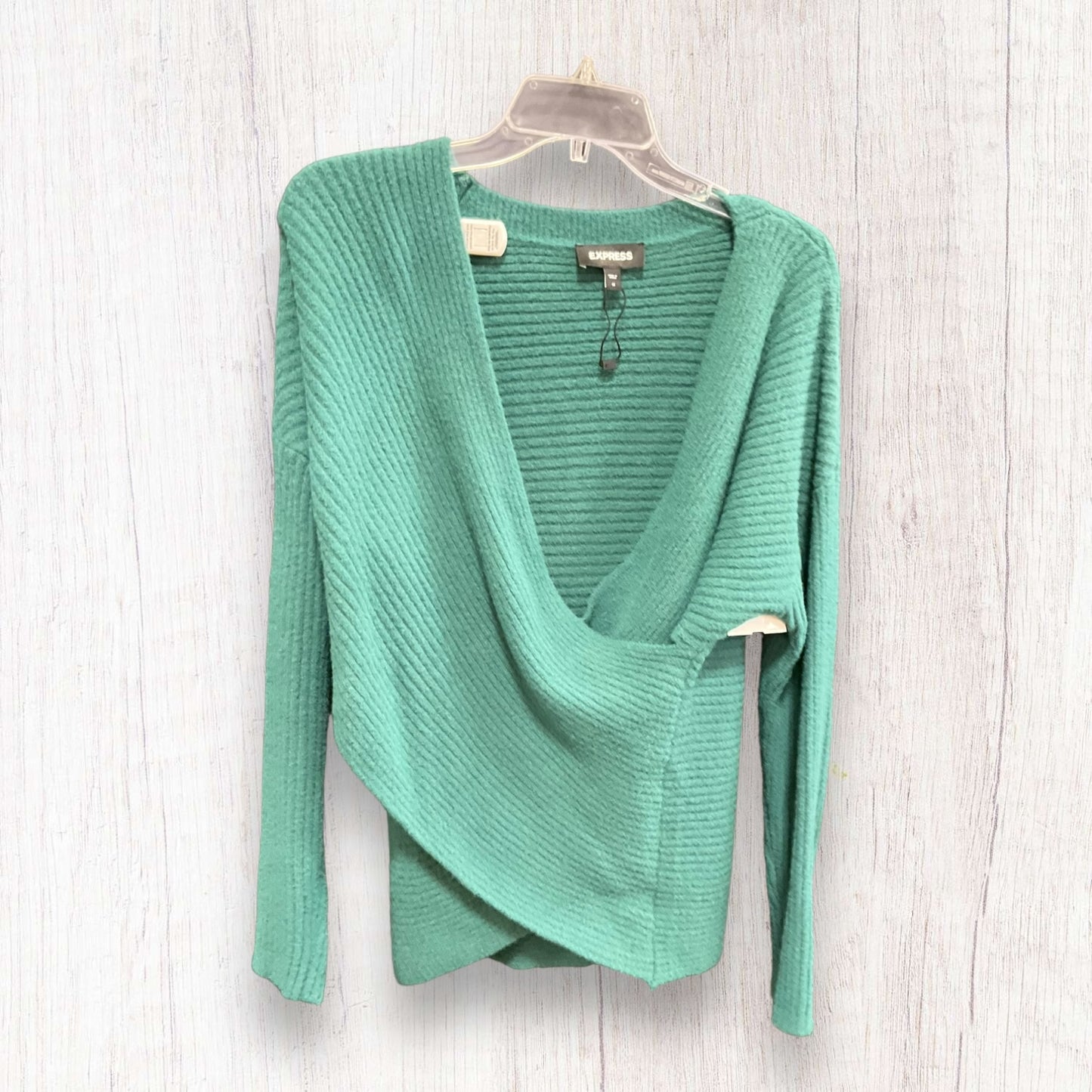 Sweater By Express In Green, Size: M