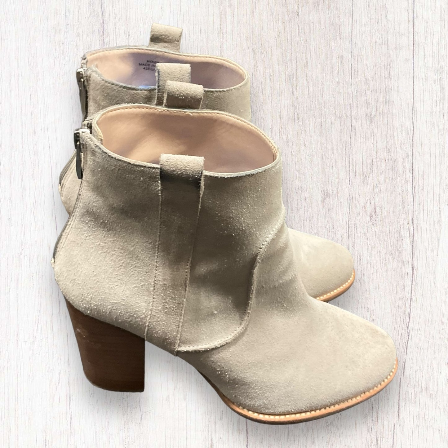 Taupe Boots Ankle Heels French Connection, Size 11