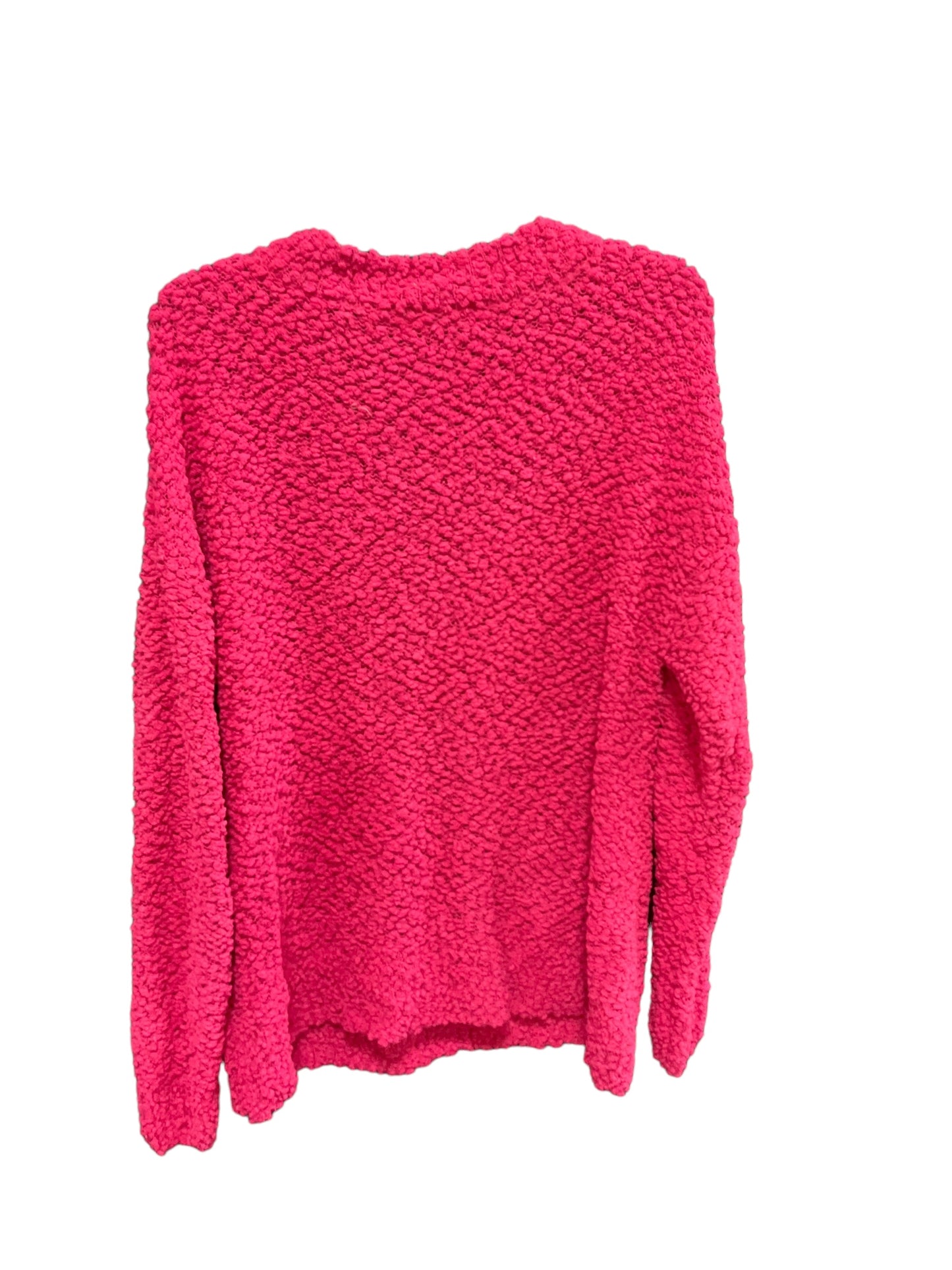 Sweater Cardigan By Zenana Outfitters In Pink, Size: Xl