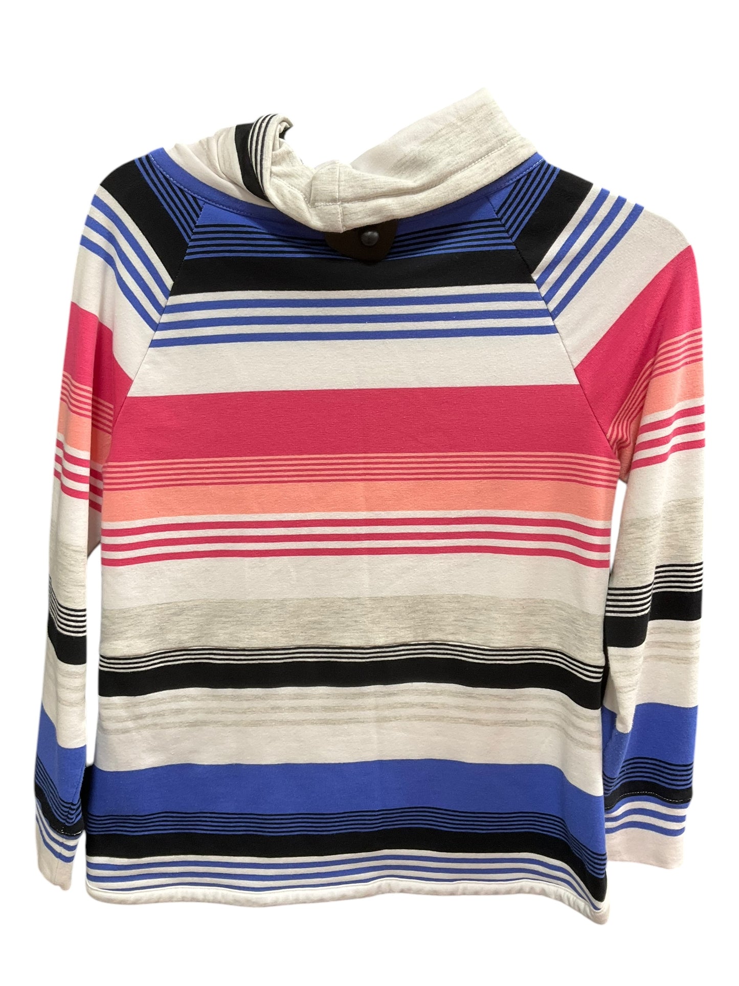 Athletic Sweatshirt Collar By Talbots In Striped Pattern, Size: Xs