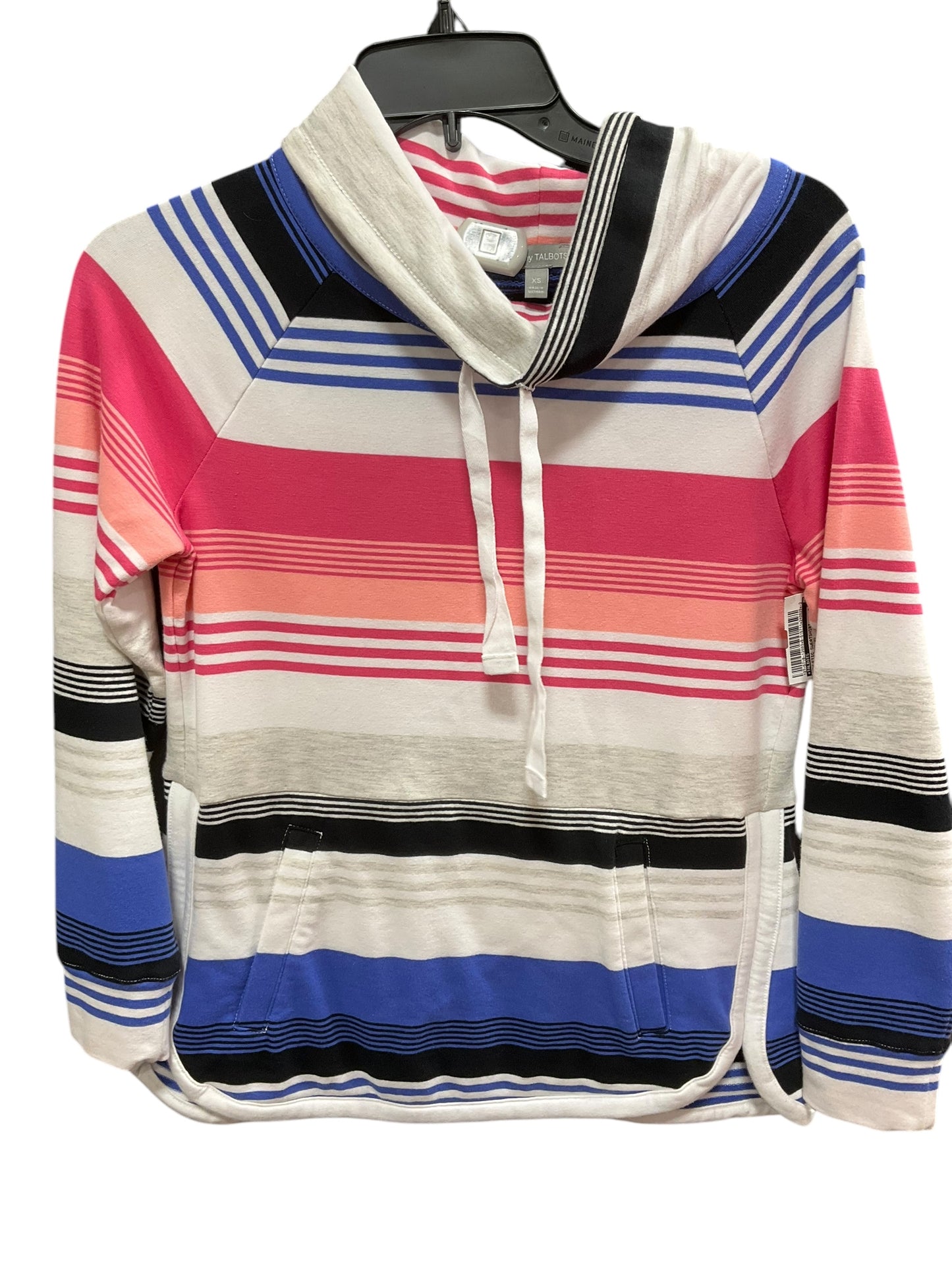 Athletic Sweatshirt Collar By Talbots In Striped Pattern, Size: Xs