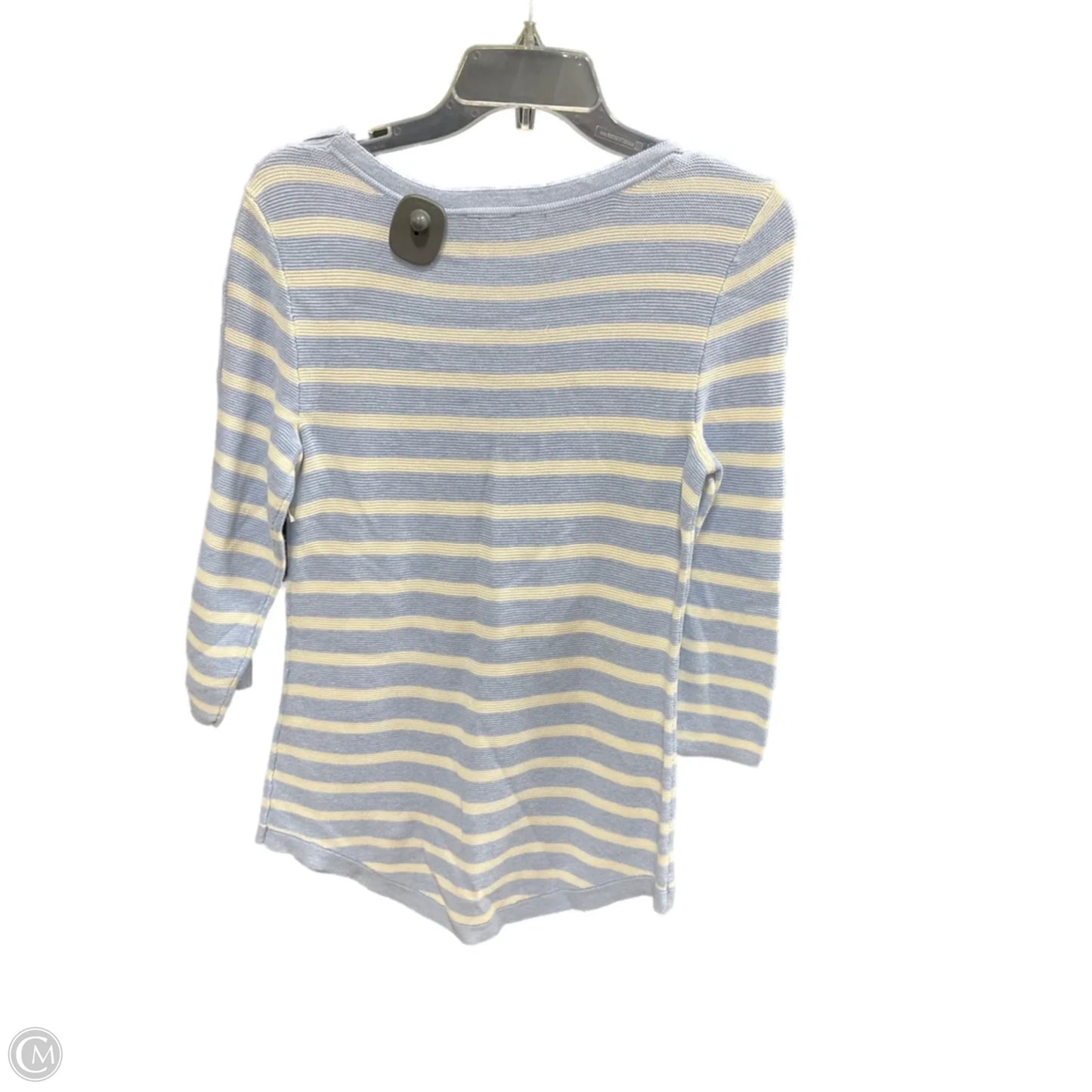 Sweater By Talbots In Blue & White, Size: Xs