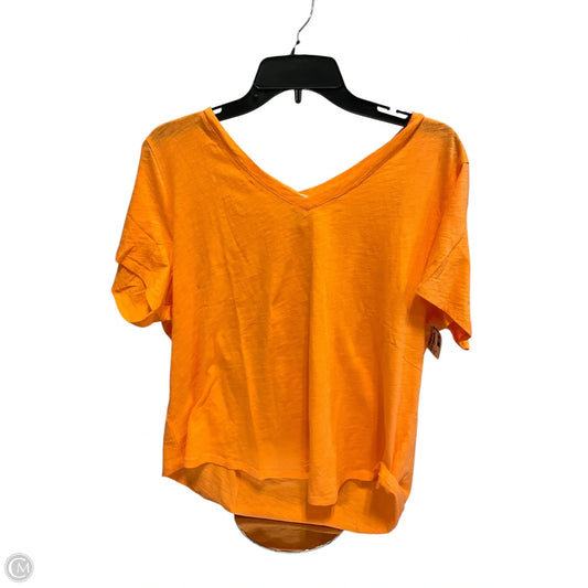Top Short Sleeve Basic By Old Navy In Orange, Size: Xl