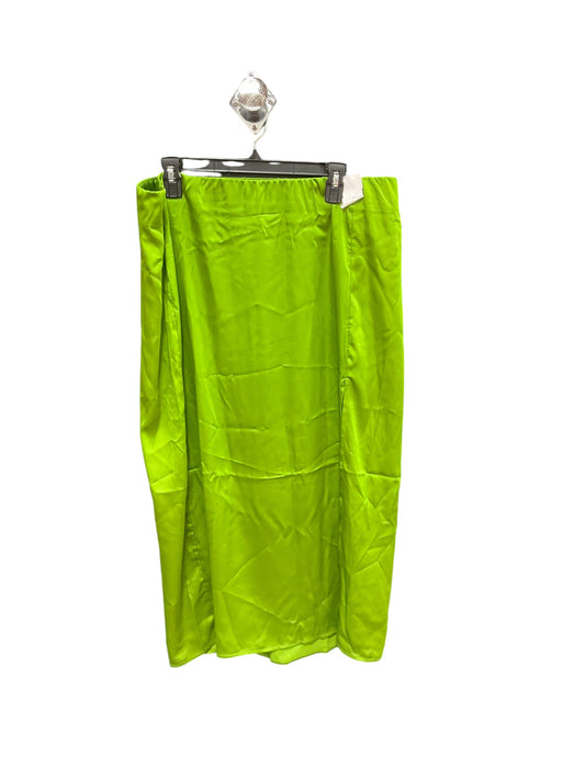 Skirt Midi By A New Day In Green, Size: Xl