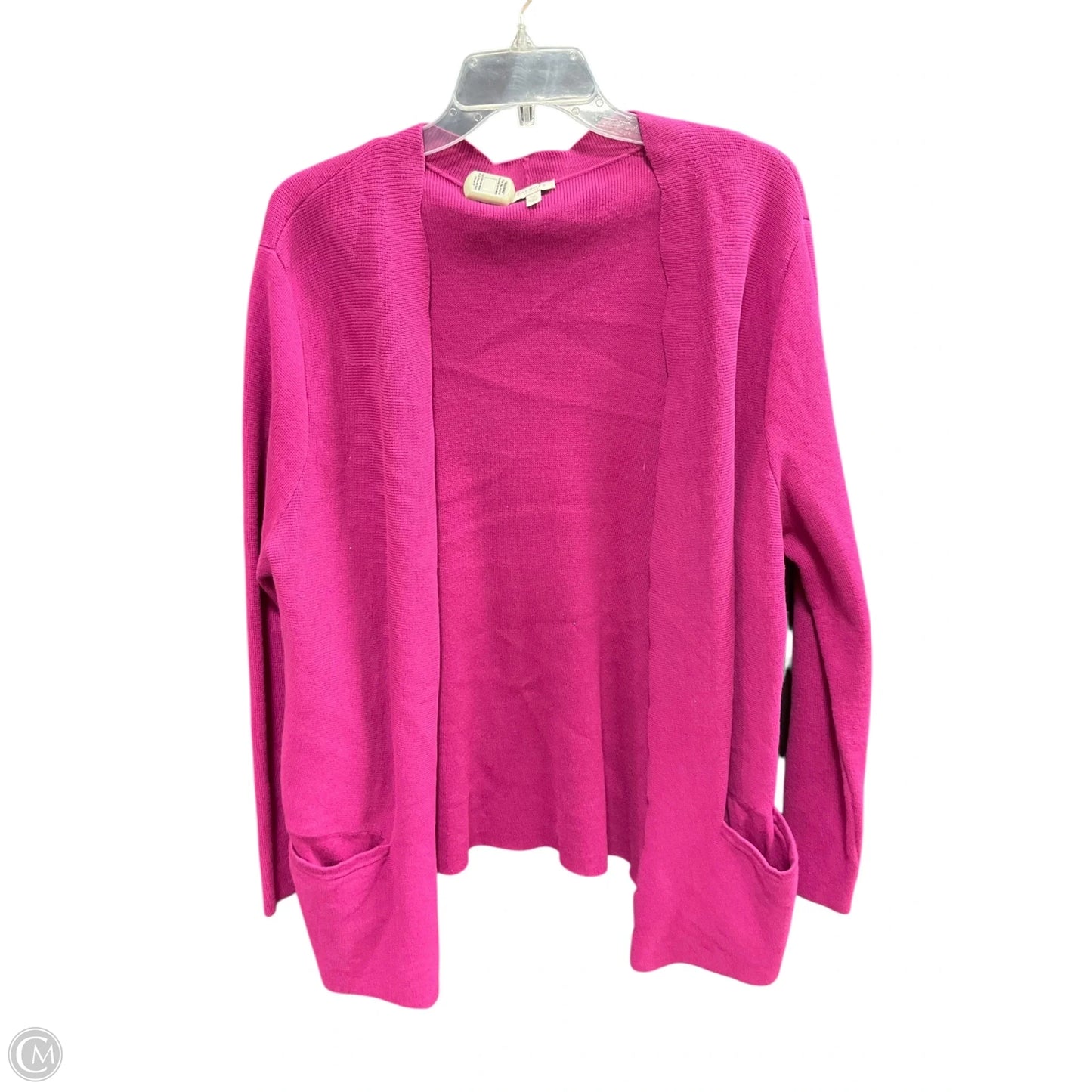 Sweater Cardigan By Talbots In Pink, Size: 1x