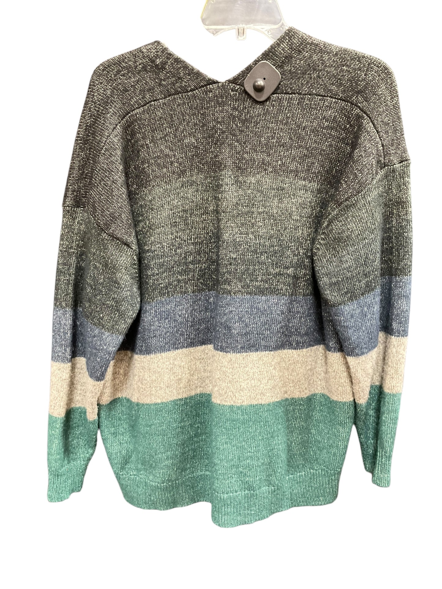 Sweater Cardigan By Cabi In Blue & Green, Size: S