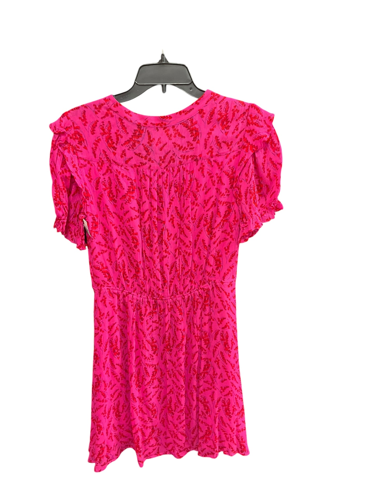 Dress Casual Midi By Clothes Mentor In Pink & Red, Size: S