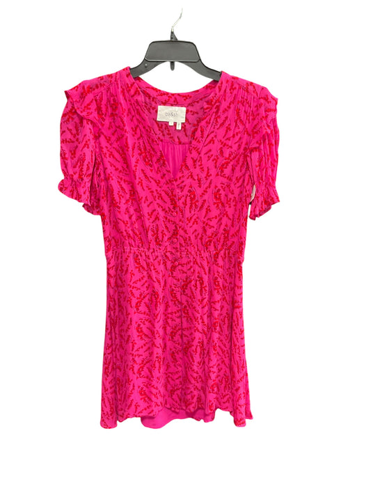 Dress Casual Midi By Clothes Mentor In Pink & Red, Size: S