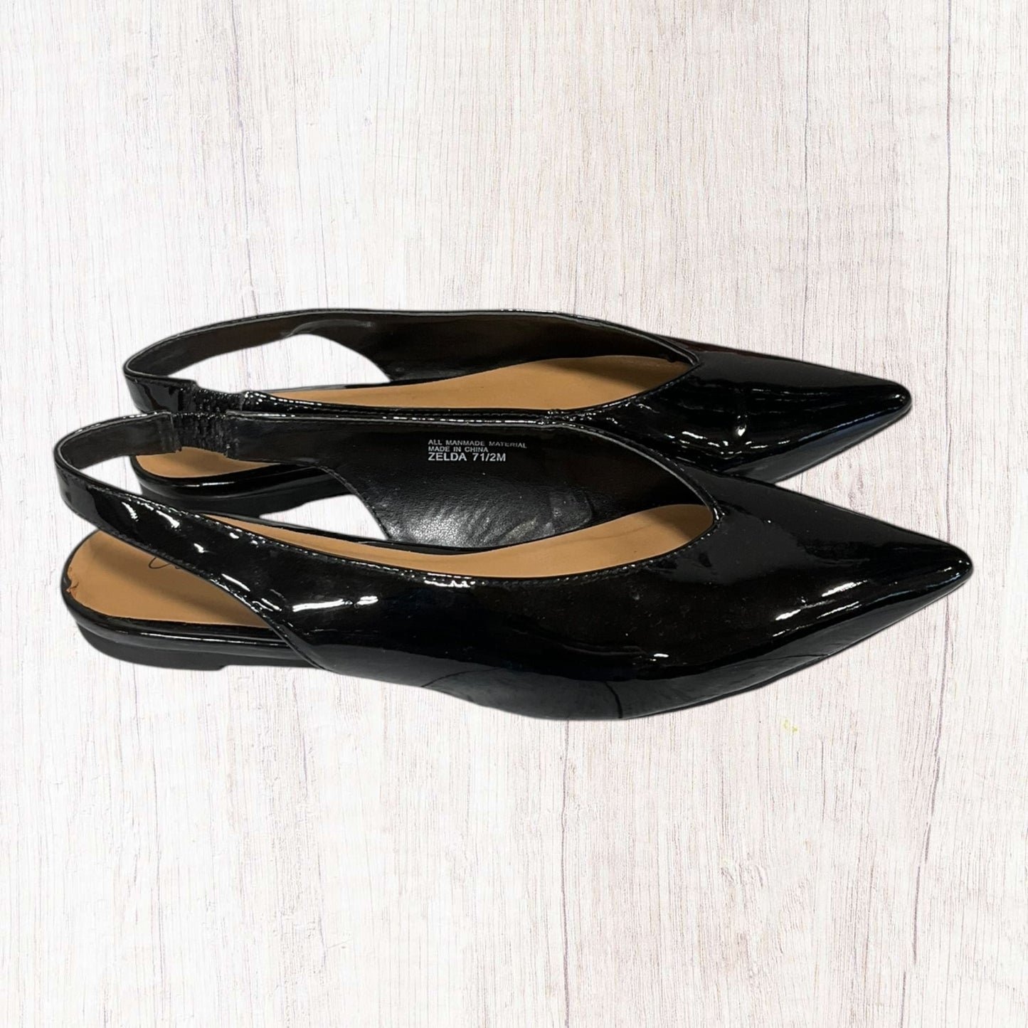 Shoes Flats By Clothes Mentor In Black, Size: 7.5