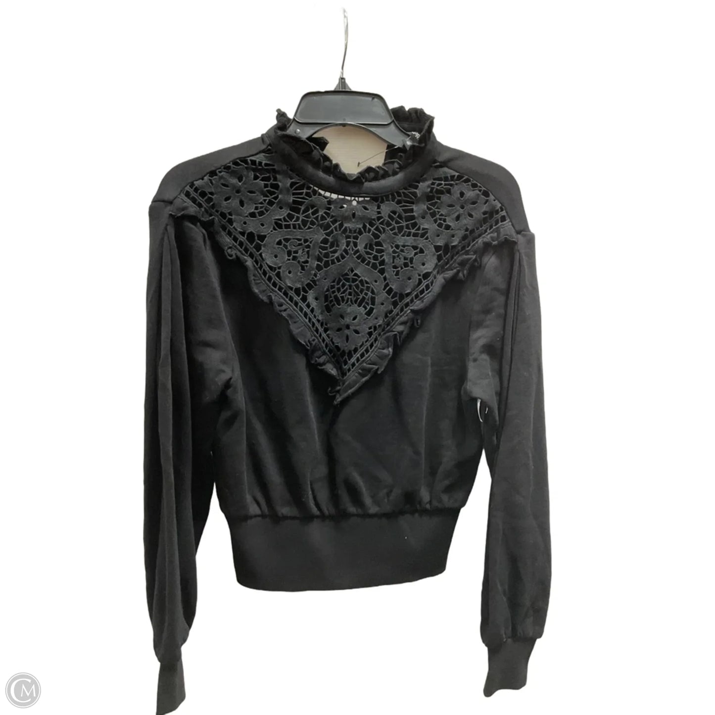 Top Long Sleeve By Express In Black, Size: Xs