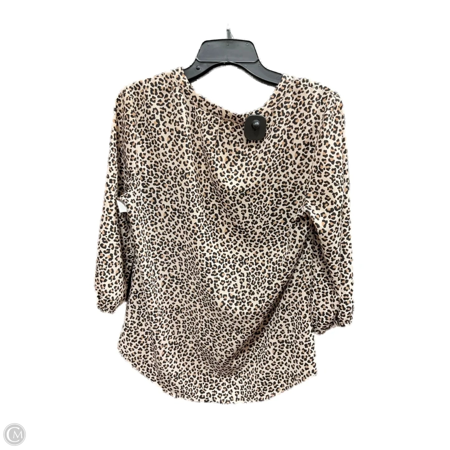 Top Long Sleeve By Maurices In Leopard Print, Size: M