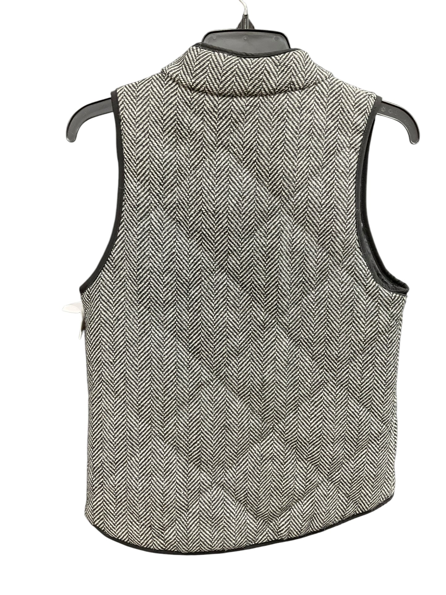 Vest Puffer & Quilted By Clothes Mentor In Black & Cream, Size: Xs