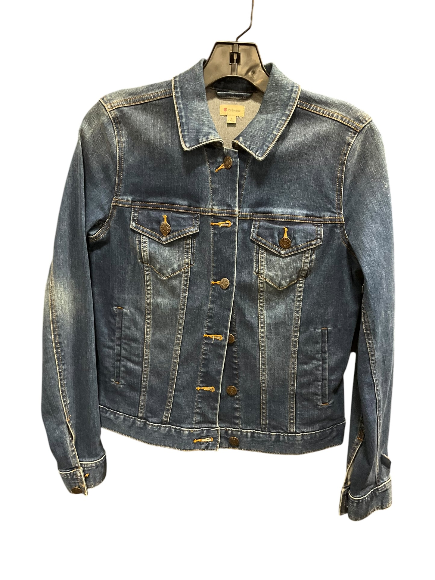 Jacket Denim By Cremieux In Blue, Size: S