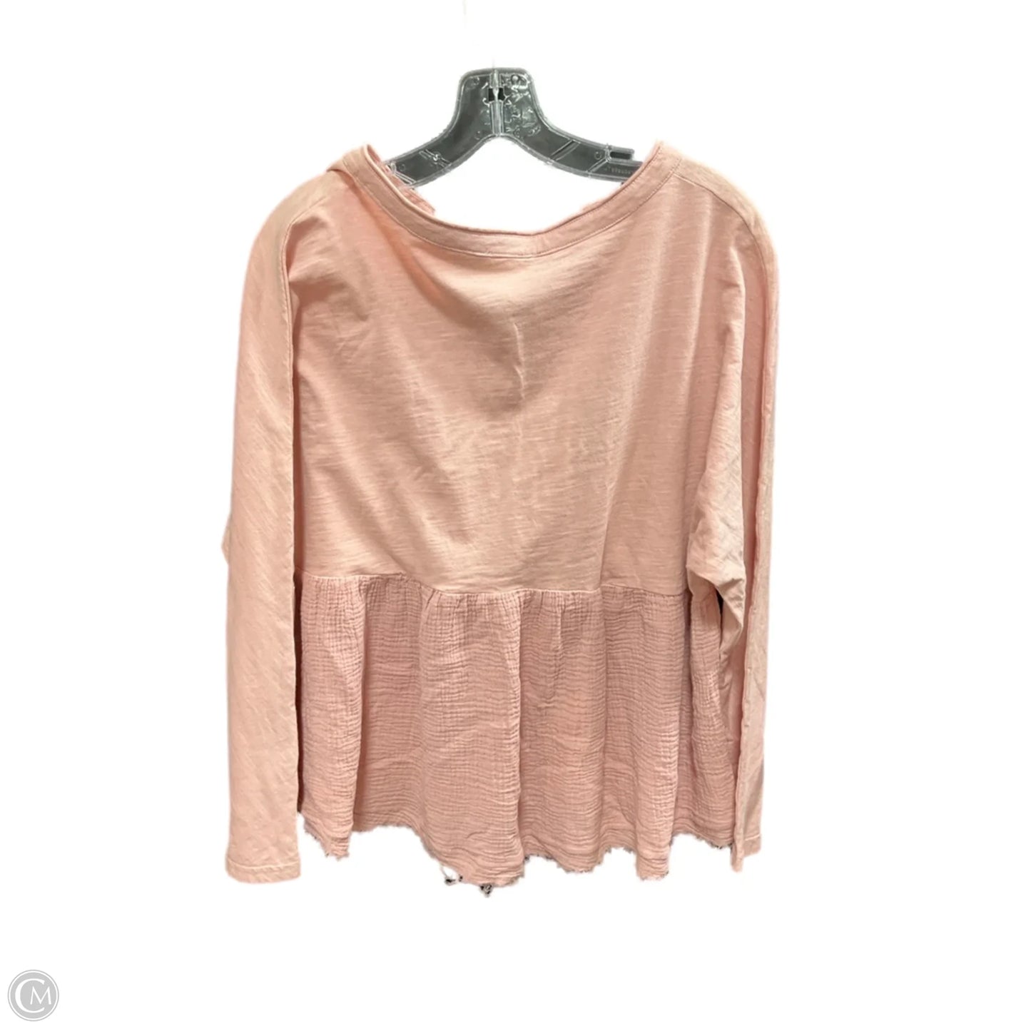 Top Long Sleeve By 143 Story In Pink, Size: M