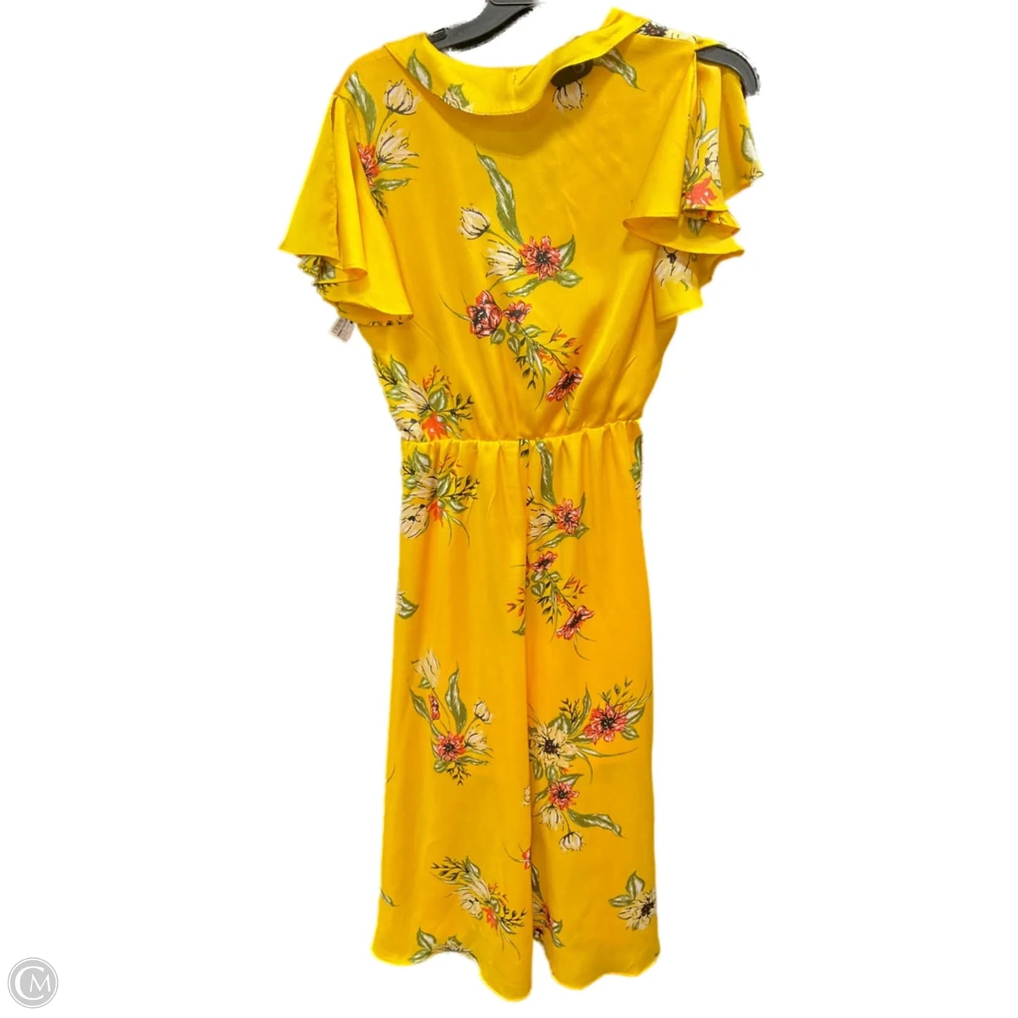 Dress Casual Midi By Clothes Mentor In Yellow, Size: S