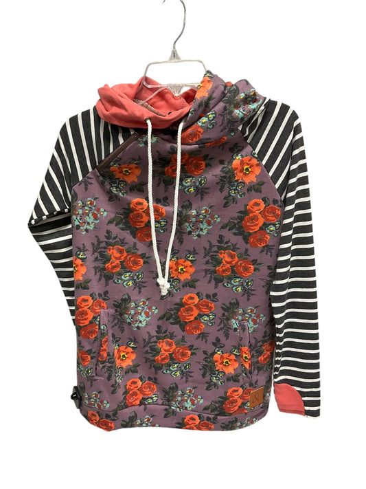 Athletic Sweatshirt Hoodie By Clothes Mentor In Floral Print, Size: M