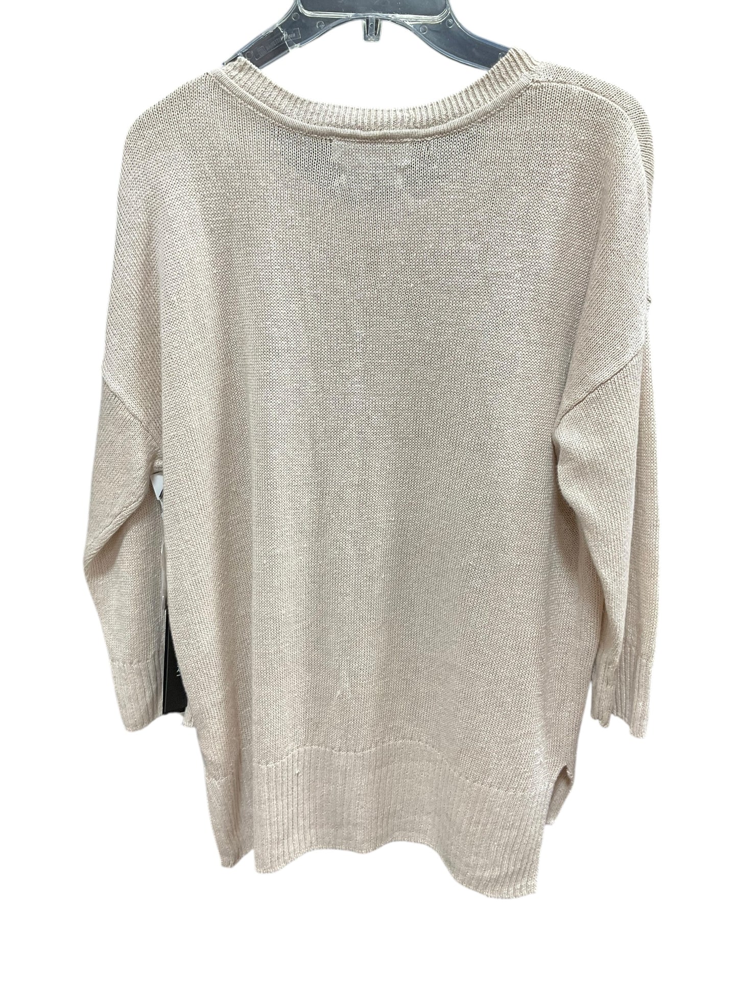 Sweater By Tahari By Arthur Levine In Beige, Size: L