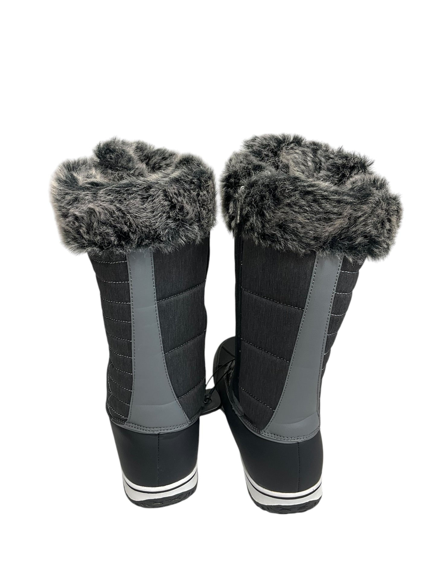 Boots Snow By Clothes Mentor In Black & Grey, Size: 11