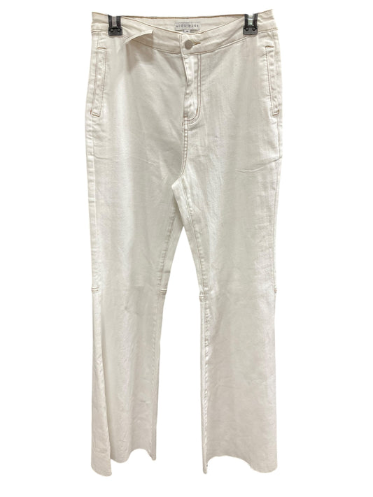 Jeans Flared By Clothes Mentor In Cream, Size: M