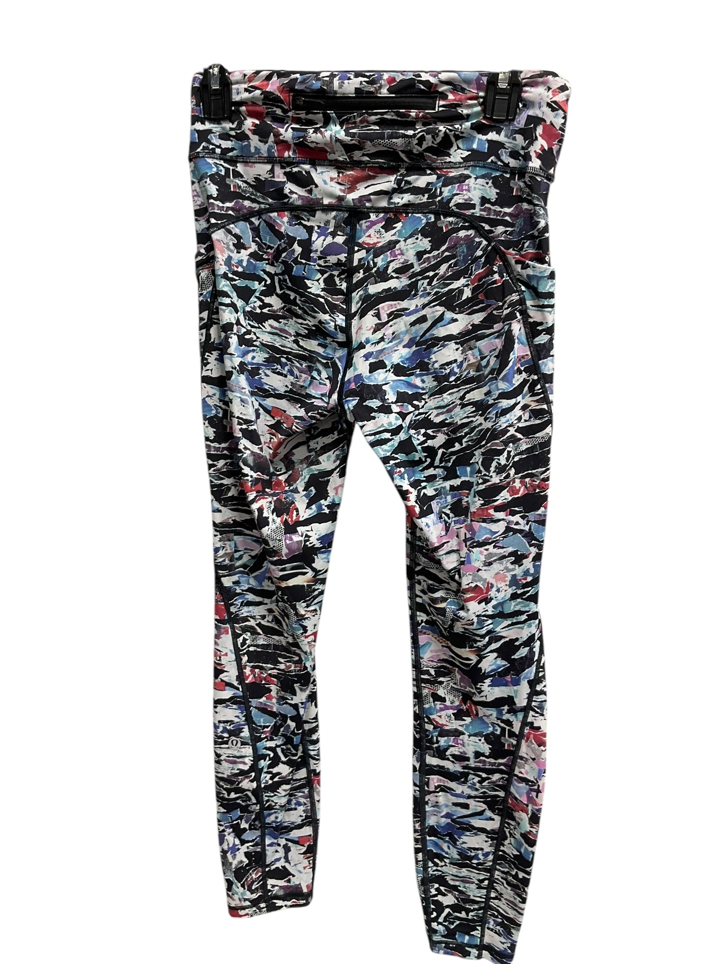 Athletic Leggings By Lululemon In Multi-colored, Size: 8