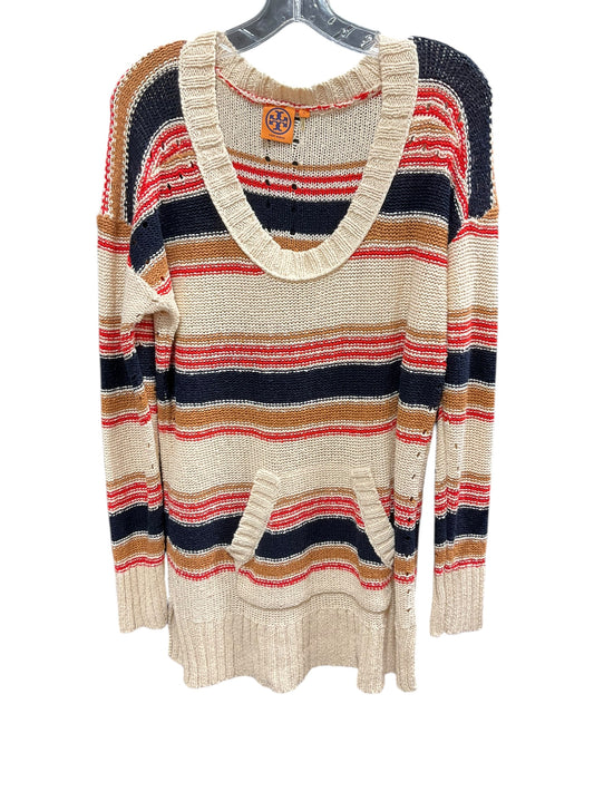 Sweater Designer By Tory Burch In Striped Pattern, Size: L