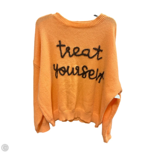 Sweater By Chicsoul In Orange, Size: 2x