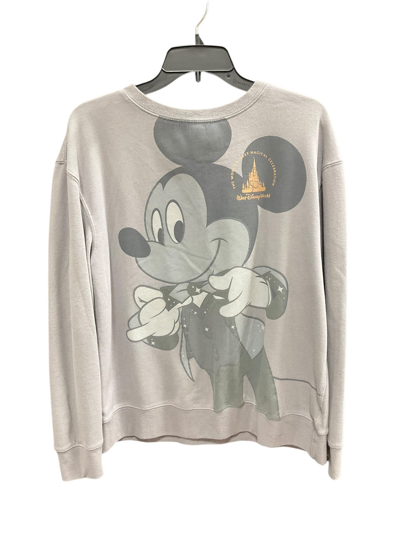 Sweatshirt Crewneck By Clothes Mentor In Grey, Size: M