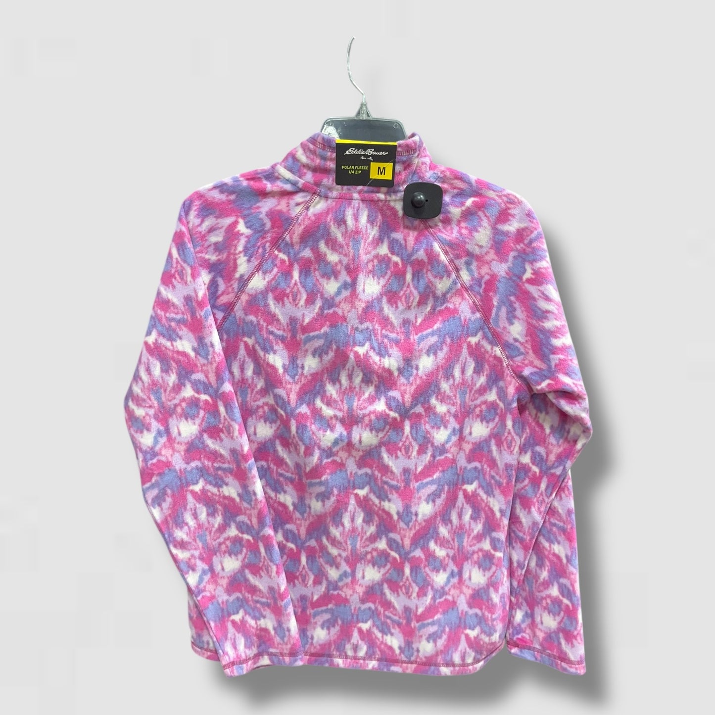 Jacket Fleece By Eddie Bauer In Pink & Purple, Size: M