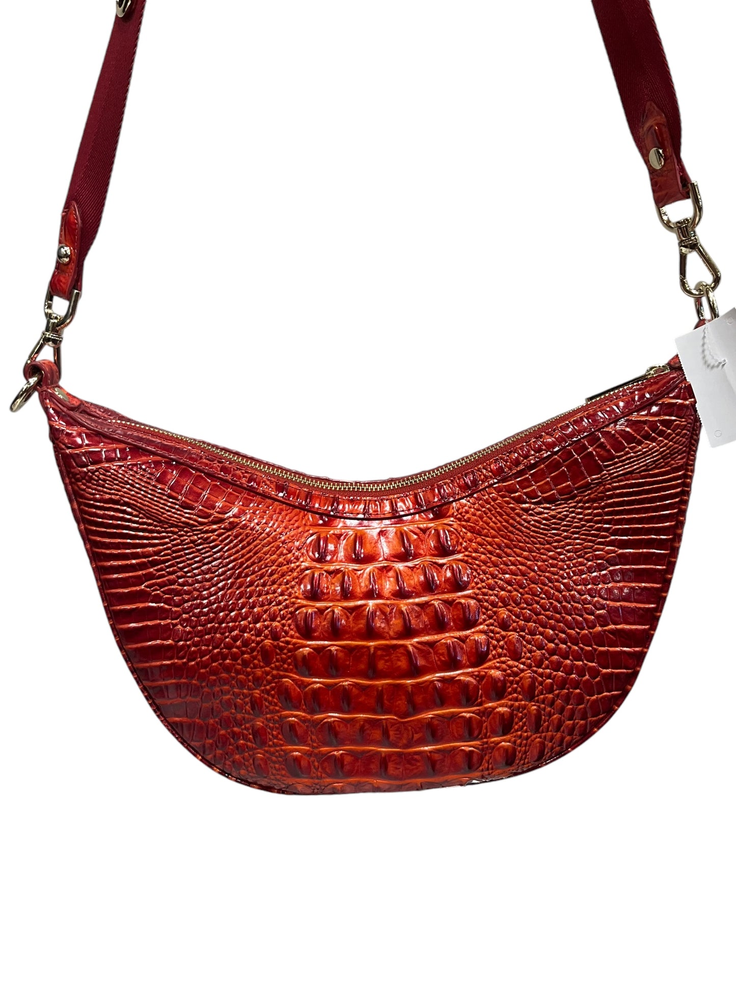 Crossbody Leather By Brahmin, Size: Medium