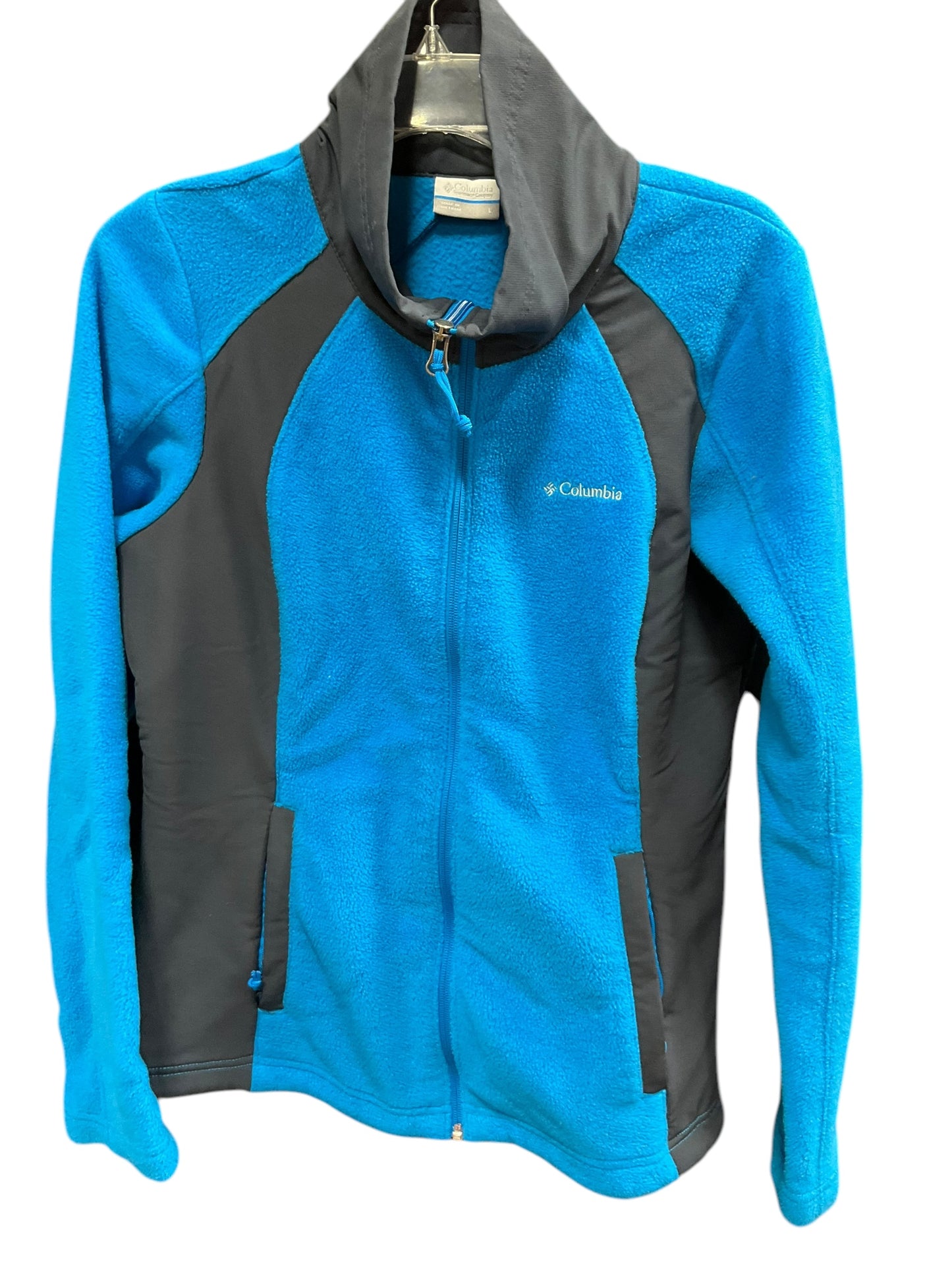 Jacket Fleece By Columbia In Teal, Size: L