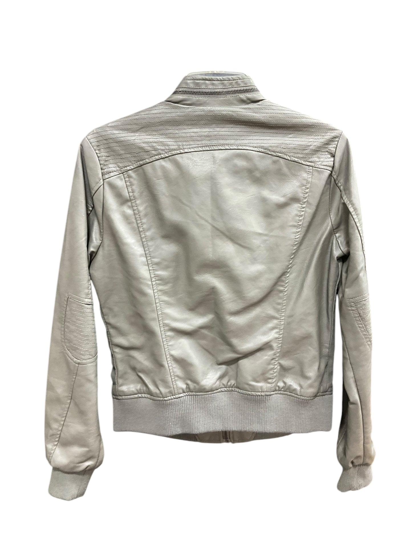 Jacket Moto By Ci Sono In Grey, Size: M