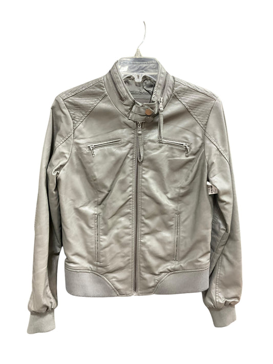 Jacket Moto By Ci Sono In Grey, Size: M