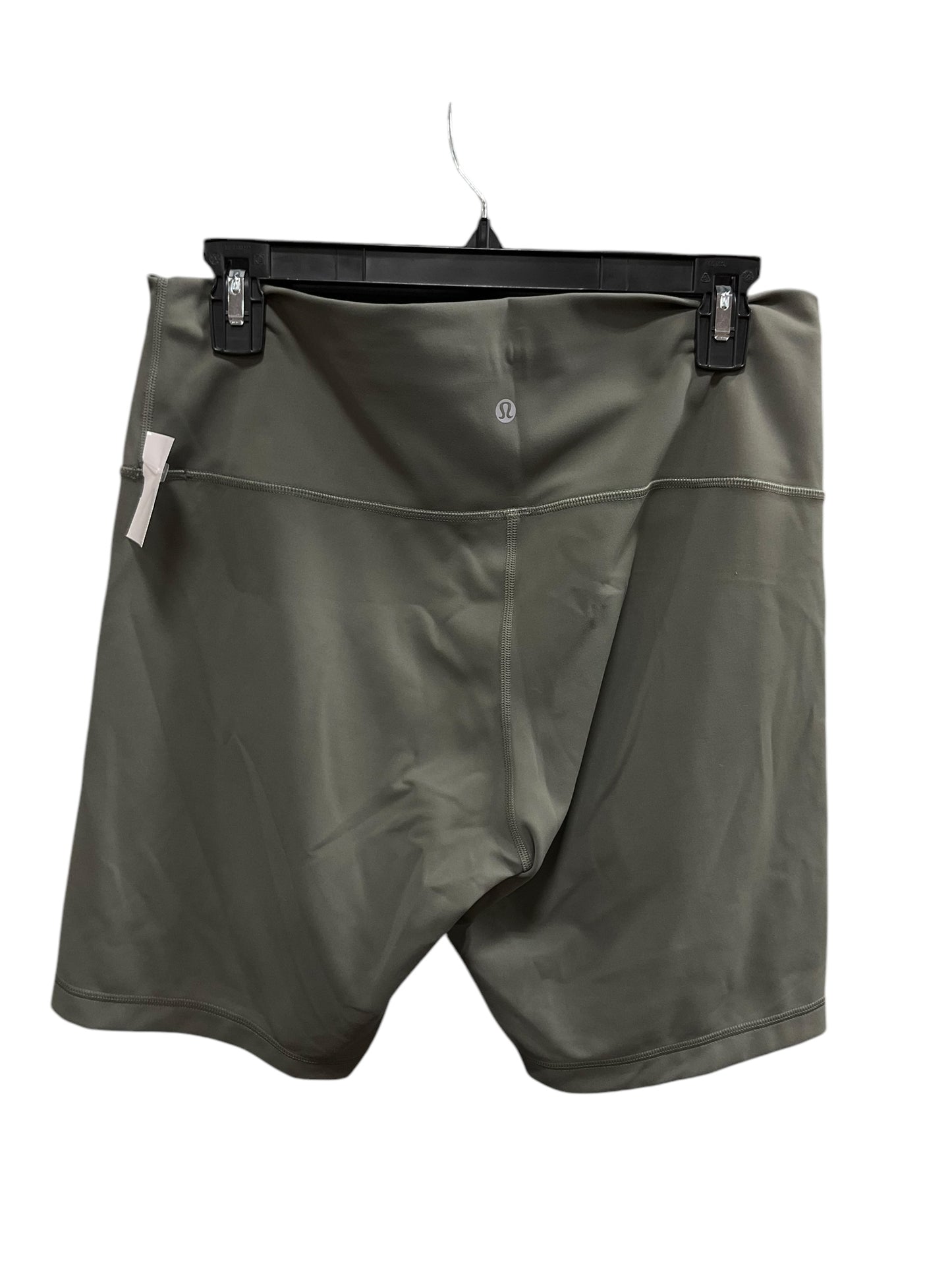 Athletic Shorts By Lululemon In Green, Size: 14