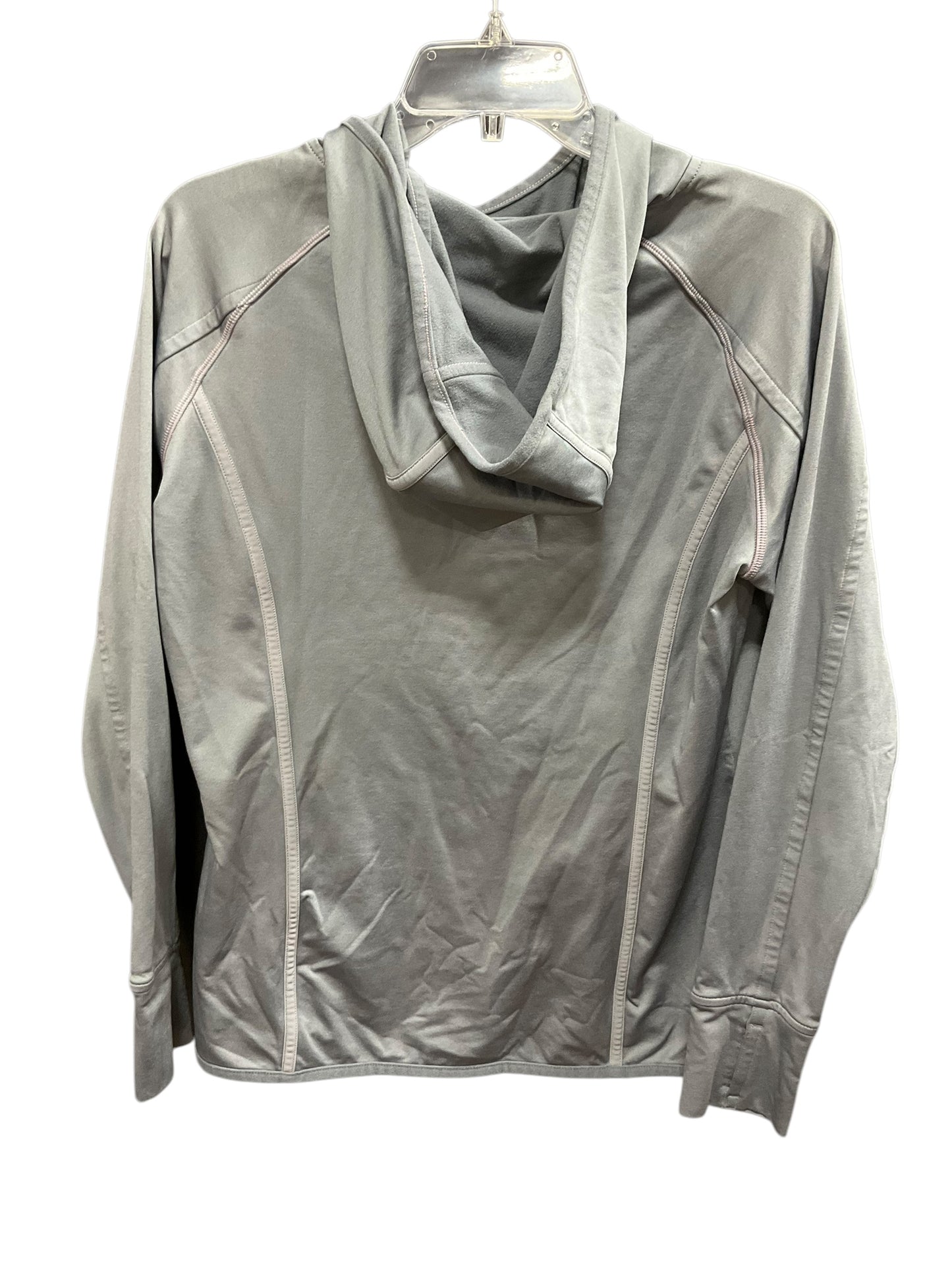 Athletic Sweatshirt Hoodie By Athleta In Grey, Size: L