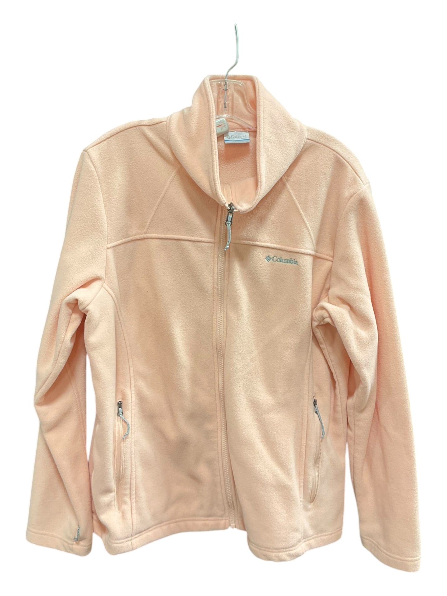 Jacket Fleece By Columbia In Peach, Size: Xxl