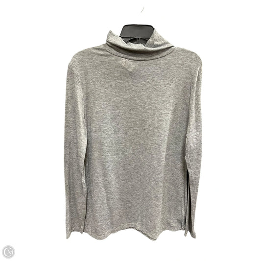 Top Long Sleeve By Talbots In Grey, Size: Xxl