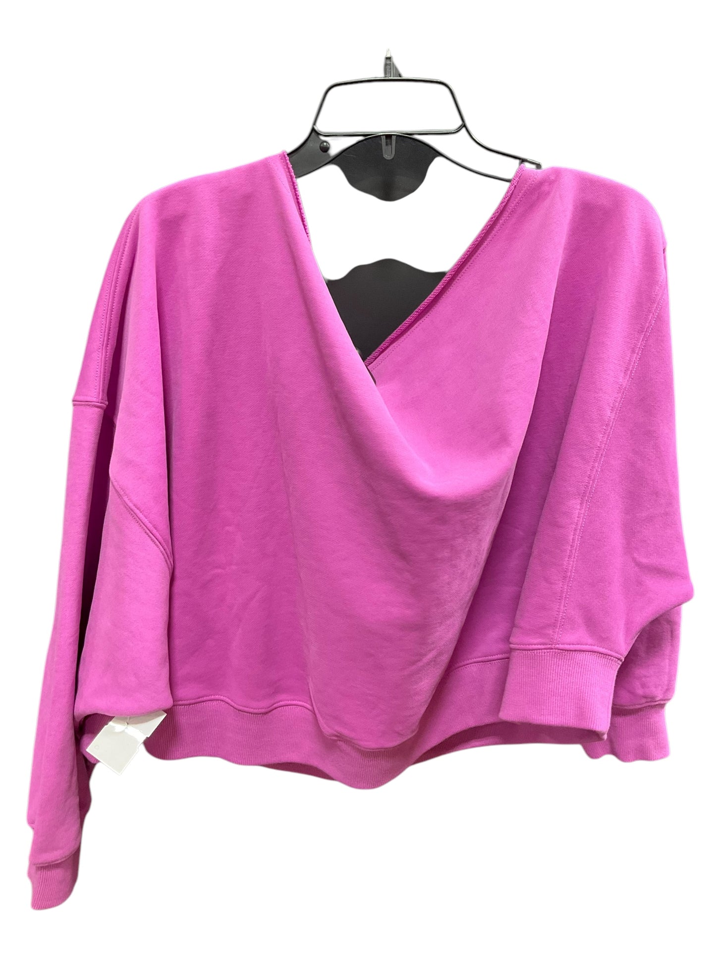 Athletic Sweatshirt Crewneck By Clothes Mentor In Pink, Size: 1x