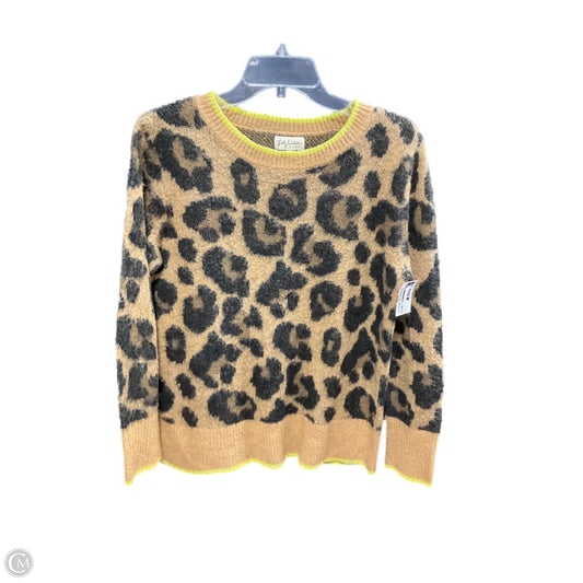 Sweater By Lily White In Leopard Print, Size: M