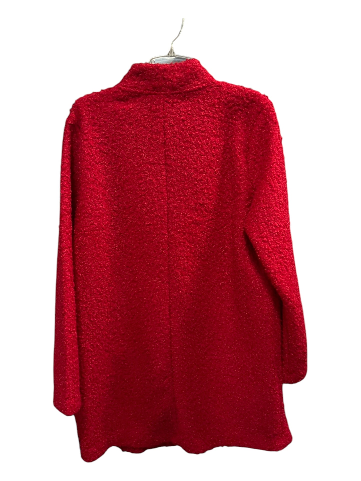 Coat Faux Fur & Sherpa By Worthington In Red, Size: L