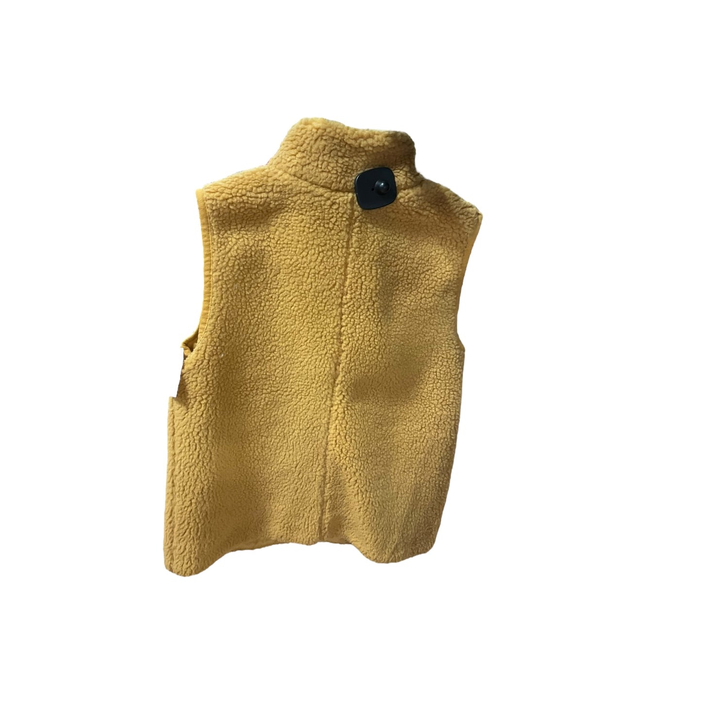 Vest Faux Fur & Sherpa By J. Crew In Yellow, Size: Xxs